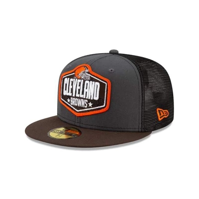 Sapca New Era Cleveland Browns NFL NFL Draft 59FIFTY Fitted - Gri